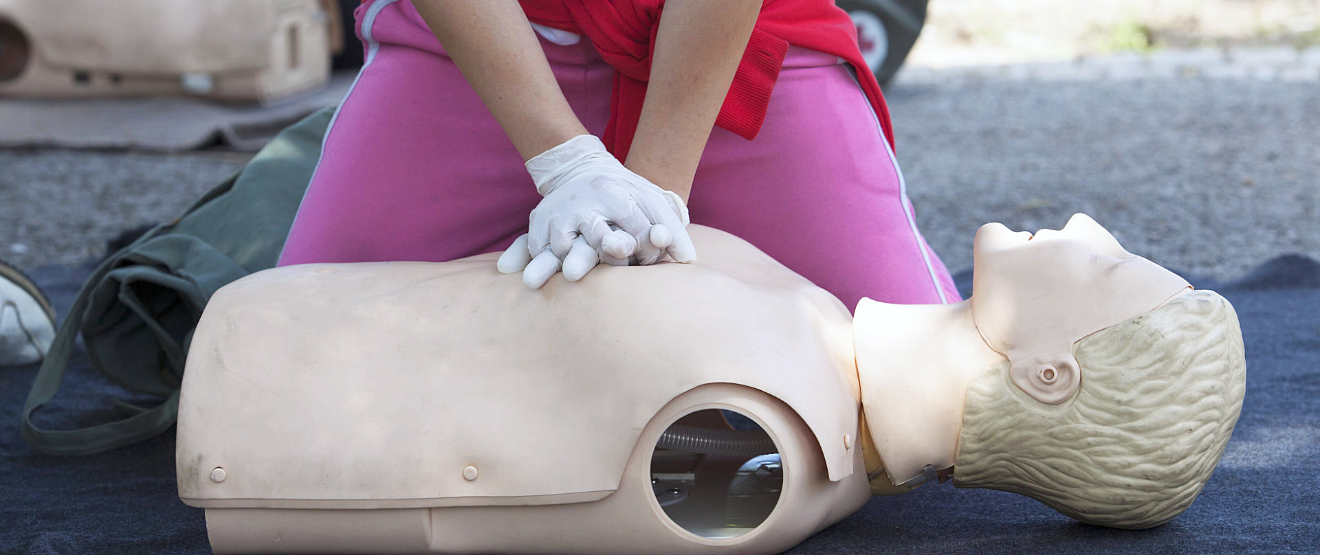 human doll used as a props for CPR training